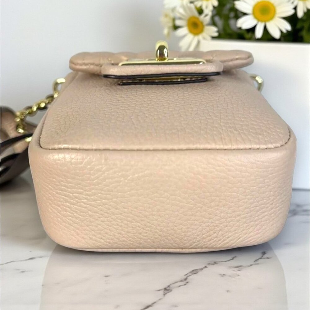 Karl Lagerfeld Paris Agyness Leather Turnlock Crossbody Bag - NWOT - Picture 14 of 17